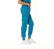 Turquoise V-Neck + Jogger Pants (Unisex)