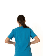 Turquoise V-Neck + Jogger Pants (Unisex)