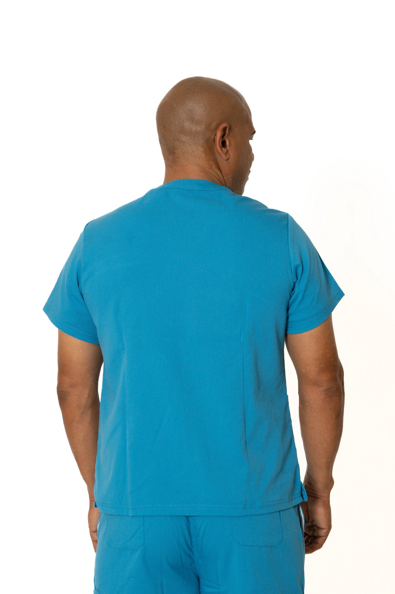 Turquoise V-Neck + Jogger Pants (Unisex)