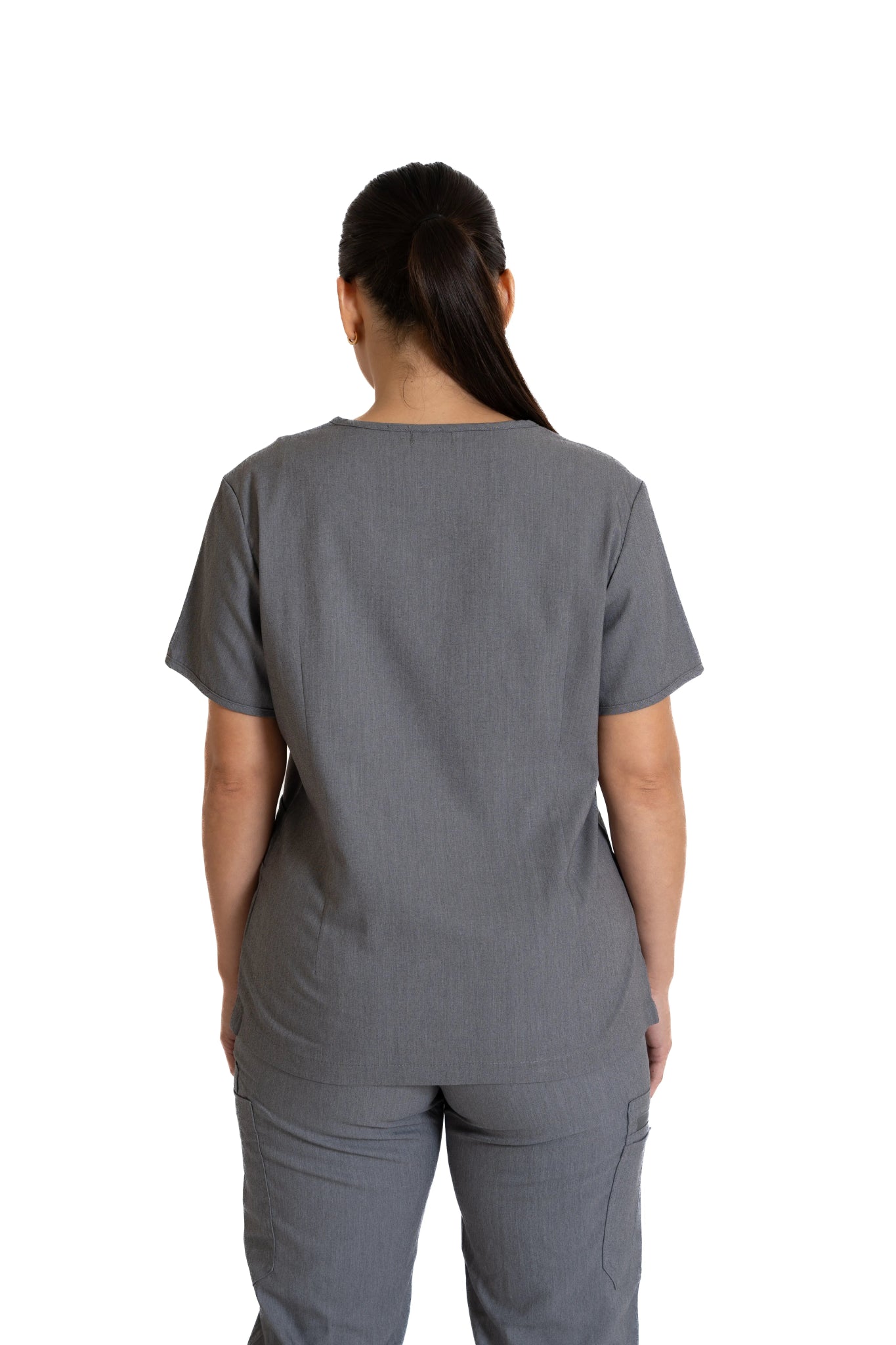 Heather gray Round neck + Jogger Pants