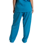 Turquoise Round neck top + Flare leg pants